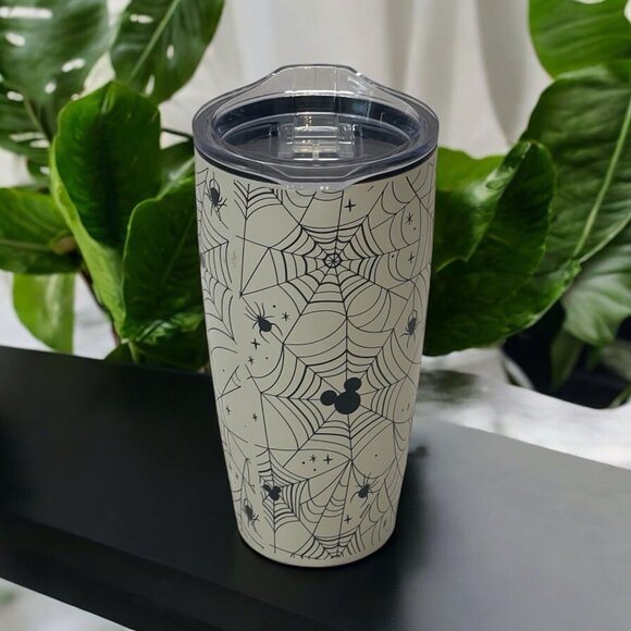 Disney Spooky Halloween Mickey Mouse Spider web Insulated Zak Tumbler Cup - Picture 1 of 4